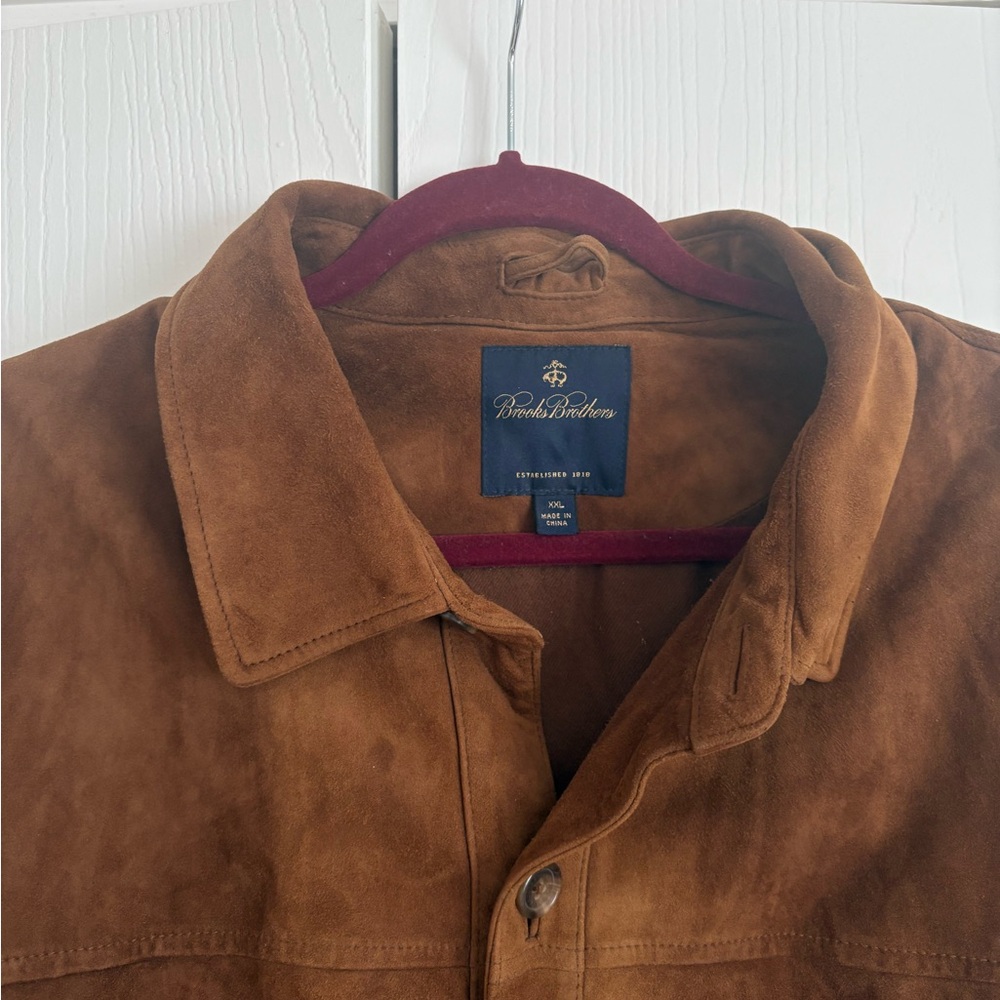 Brooks Brothers Brown Suede Men’s Jacket - Picture 3 of 12